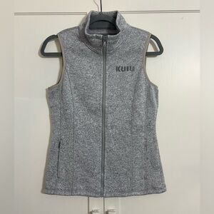 KUIU Women's Heather Gray Wool Base Camp Vest